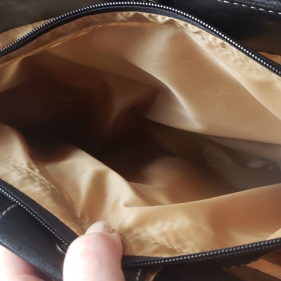 BLACK bag. Perfect for travel or work. Many pockets on outside and inside. - Picture 7 of 11